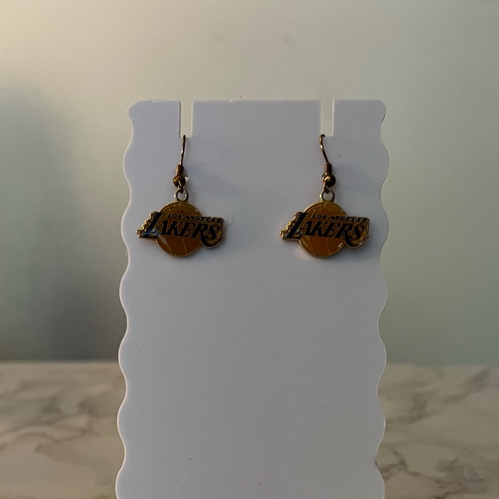 Vintage NBA Los Angeles Lakers Logo Earrings